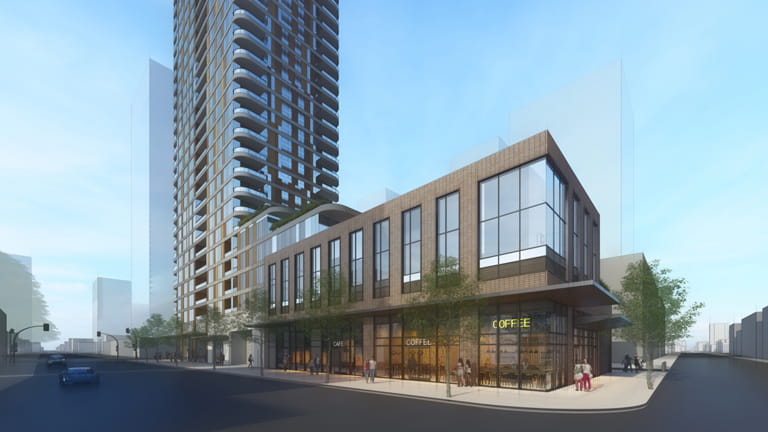 Digital rendering of West Broadway and Arbutus Development