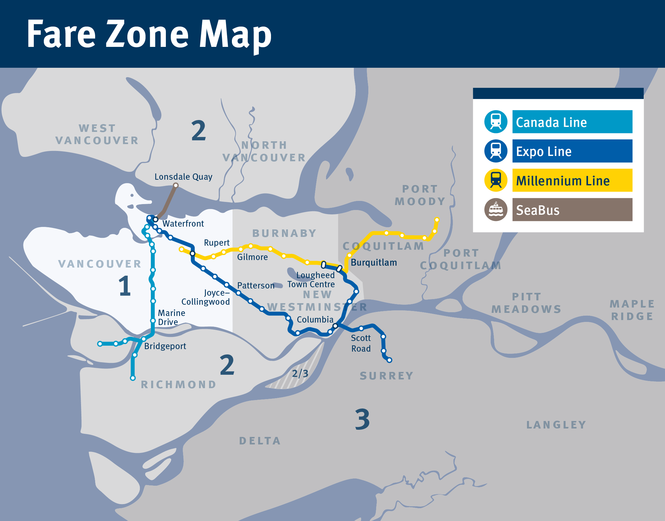 Fare Zone Map